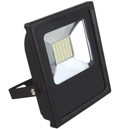 Refletor LED 30W Preto SMD