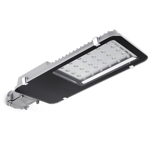 Luminária LED Pública 100W Cinza SMD